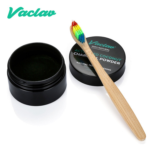 Polvo Blanqueador De Dientes Con Carbón Activado Natural Whi