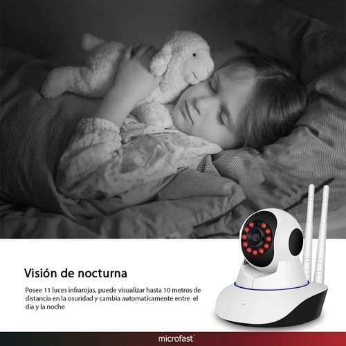 Imagen 6 de 8 de Camara De Seguridad Ip Wifi Hd 720p Movimiento Dos Antenas!