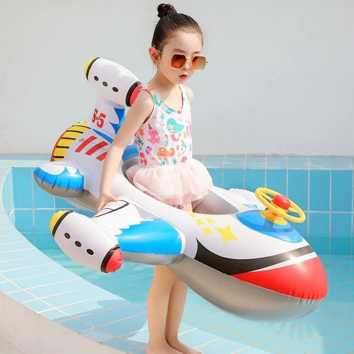 Imagen 6 de 6 de Flotador Inflable Bebe Lancha Alberca Piscina Protección