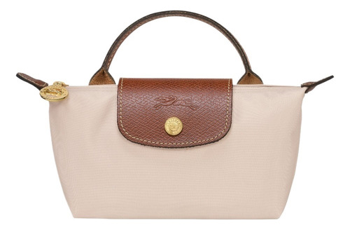 Longchamp Le Pliage Original Bolso Mini Con Asa, Beige