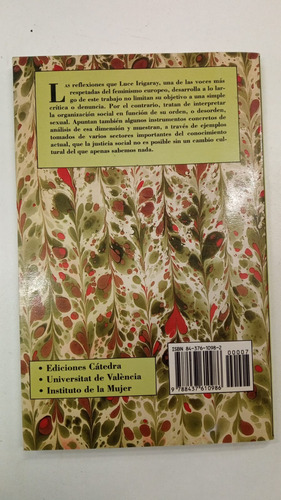 Yo Tu Nosotras - Luce Irigaray - Catedra - Feminismos (Usado)