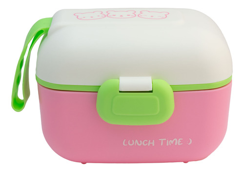 Contenedor Lunch Box Hermético Tapa Divisiones 5 Pzas 450 Ml