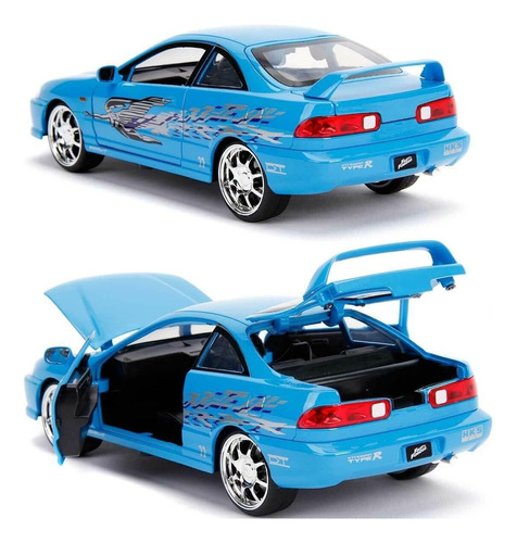 Coche De Juguete Fast & Furious, Acura Integra De Mia, Azul