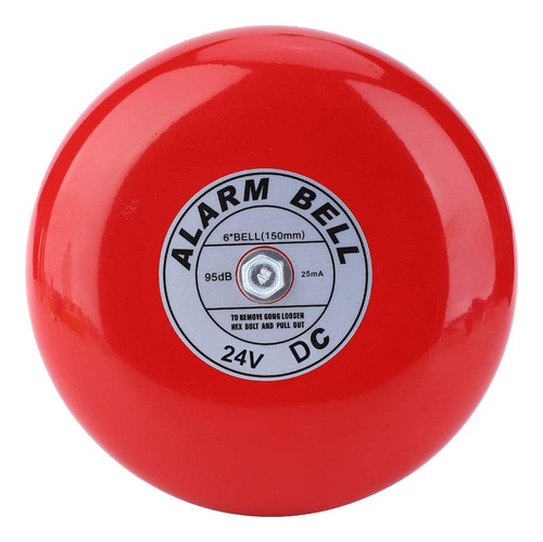 Campana De Alarma De Incendios, Cb-6b 95db 5.9 Pulgadas, Bas