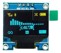 Comprar Pantalla Oled Lcd 0,96 128x64 I2c Spi Color Amarillo Azul