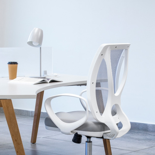 Imagen 9 de 9 de Silla De Oficina Alma White Ergonómica Rossi