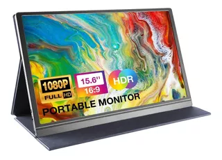 Monitor Portatil 15.6'' 1080p Hdr Pantallas Caja Aluminio