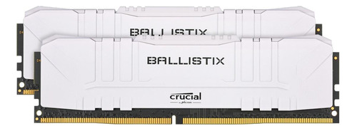 Memória RAM Ballistix color branco  16GB 2 Crucial BL2K8G30C15U4W