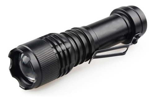 Mini Linterna Led Táctica 600 Lm Cargador Batería Estuche
