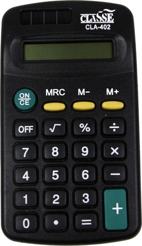 Calculadora 402 8 Digitos  De Bolsa Preta Simples 