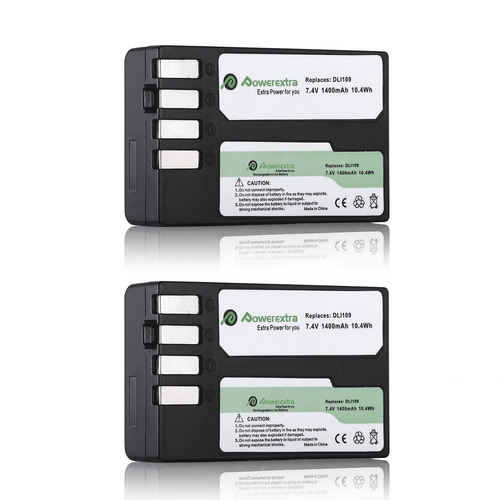 2 X Batería D-li109 De 1400mah Para Pentax D-bc109 K-r, Kpen