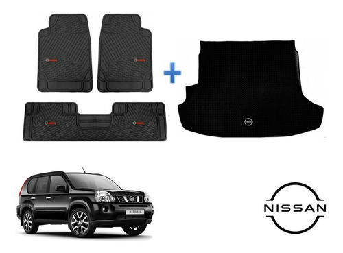 Tapetes Logo Nissan + Cajuela X-trail 2008 A 2011 2012 2013