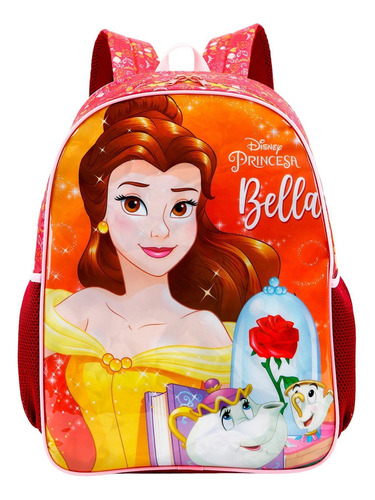 Mochila Costas Grande Princesa Bela Disney Xeryus 11532