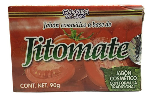 Jabón Cosmetico A Base De Jitomate 90 G Gn+v