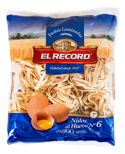 Fideos Nido El Record Al Huevo N6 500 G