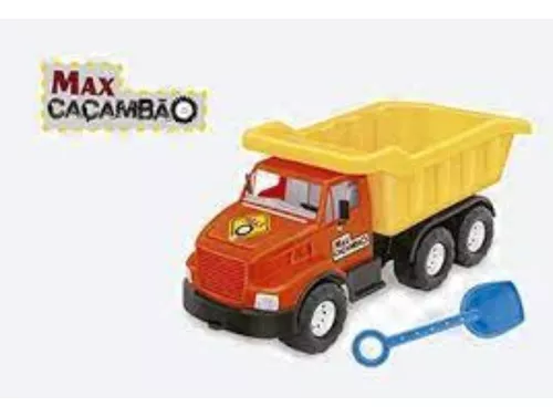 Caminhão de Brinquedo Max Caçambão Plastilindo 0307