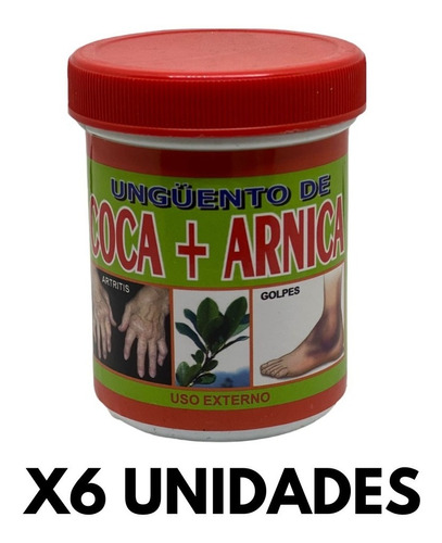 Crema  Arnica Hoja De Coca 6 Unidades