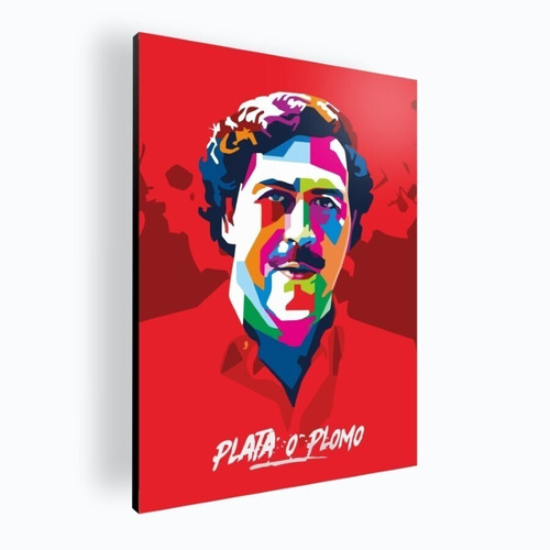 Cuadro Decorativo Mural Poster Pablo Escobar 84x118 Mdf