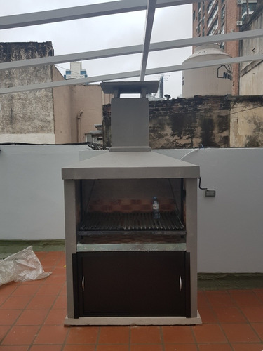 Parrilla Lisa 1.20mts Taquini Sin Puertas