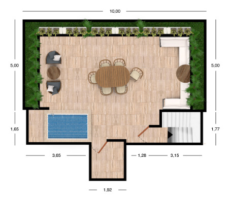 Penthouse En Venta En Primaselva En Casa Faisan (ph4) En Cabo Norte, Mérida