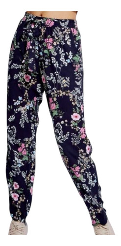 10 Pantalón Fresco Playa Floreado Jogger