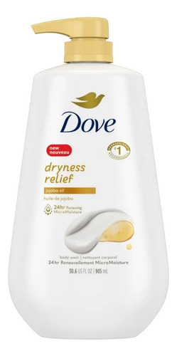 Dove Dryness Relief Body Wash, Jojoba Oil All Skin, 30.6oz