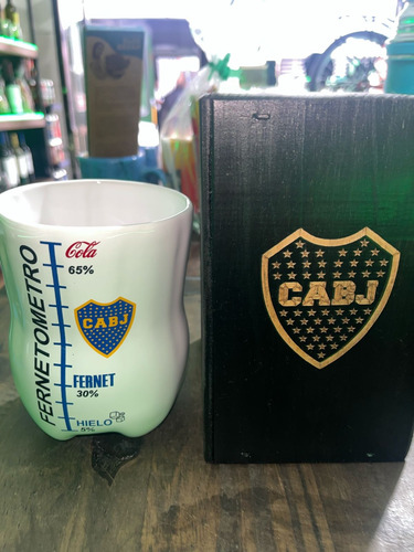 Vaso Fernetero Boca Juniors / River Plate Cerámica Fultbol Boca Juniors