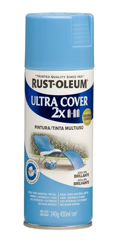 Aerosol Pintura Ultra Cover Azul Spa 2x Colores Rust Oleum
