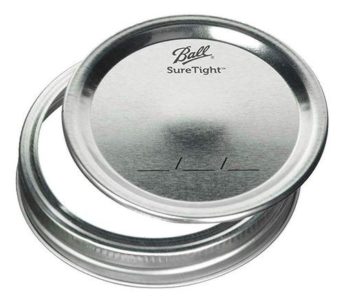Jarras Mason De 950 Ml Con Tapa Y Banda, Conjunto De 2