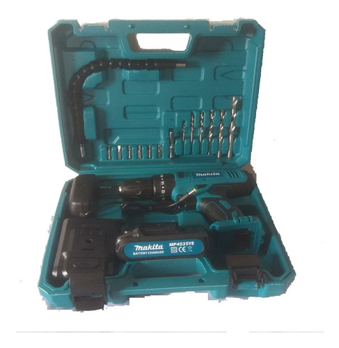 Taladro Atornillador Percutor 21v 3/8 + Accesorios Makita
