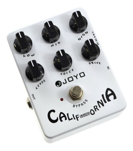 Imagen 2 de 3 de Pedal de efecto Joyo JF-15 blanco