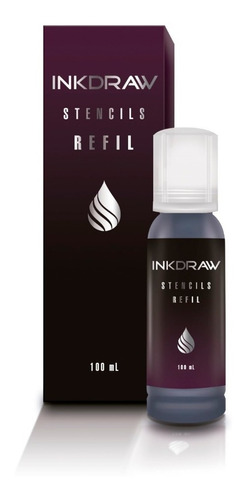 Tinta Refil Inkdraw 100ml Tatuagem Stencil