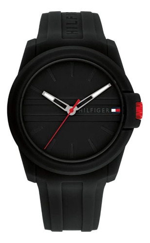 Reloj Tommy Hilfiger Hombre 1710596 Modern Classic Malla Negro Bisel Negro Fondo Negro