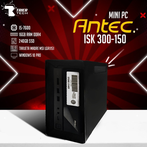 Imagen 1 de 1 de Computadora Mini Pc Antec Isk 300-150