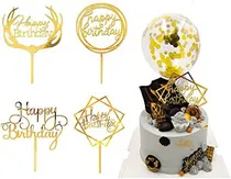 Comprar Topper P\u002F Tortas Arreglo C\u002F Globos Acrilico Feliz Cumpleaños