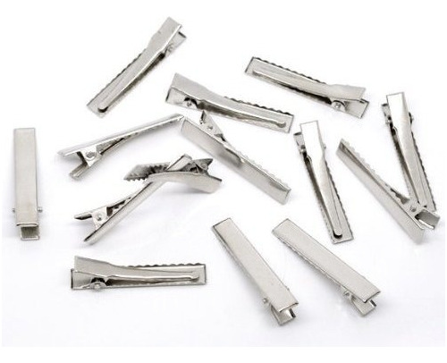 Pepperlonely Marca 50pc Silver Tone Single Prong Alligator P
