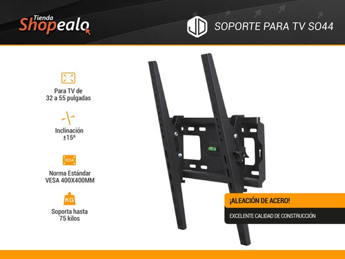 Soporte Fijo Inclinable Para Tv Jd So44 32 A 55 Pulgadas -*