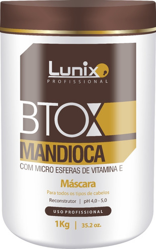 Botox Capilar Banho Verniz Redução De Frizz Mandioca 1kg