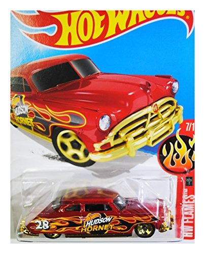 Hot Wheels, 2016 Hw Flames, '52 Hudson Hornet Red Die-cast V