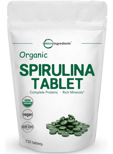 Espirulina Organica 720tabletas - U - Unidad a $553