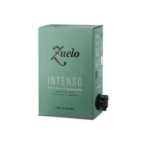 Imagen 2 de 2 de Aceite De Oliva Zuelo Intenso 2000ml 2lt Extra Virgen Caja