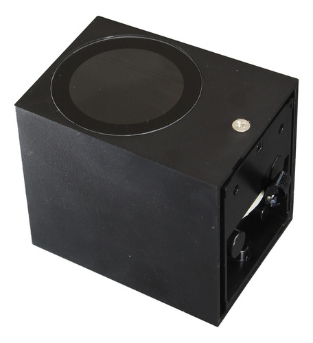 Luminaria Led De Sobreponer En Pared Minimalista 7w Color Negro Merlín Illux Ml-7407