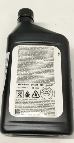 Aceite Nafta Cherokee Srt Max Pro 0w40 1 Litro Mopar