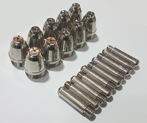Imagem 2 de 2 de Consumíveis Ag60 Tocha Plasma 10 Bicos + 10 Eletrodos