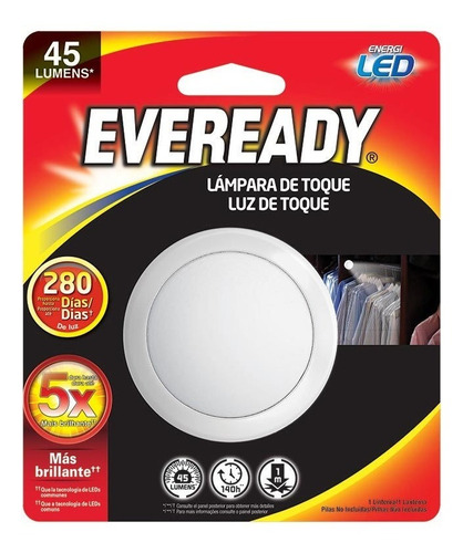 Linterna Lampara De Toque Eveready 45 Lúmenes Closet