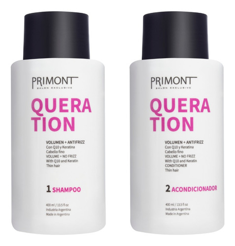 Primont Shampoo + Acondicionador Queration Volumen Antifrizz