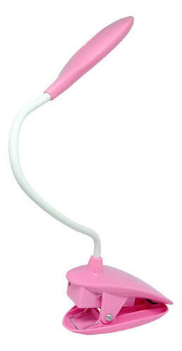 Lampara Led Usb Escritorio Tactil 360 C/ Clip Rosado