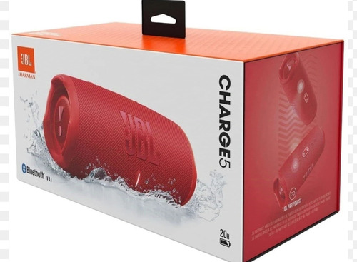 Parlante Portátil Jbl Charge 5 Bluetooth Rojo