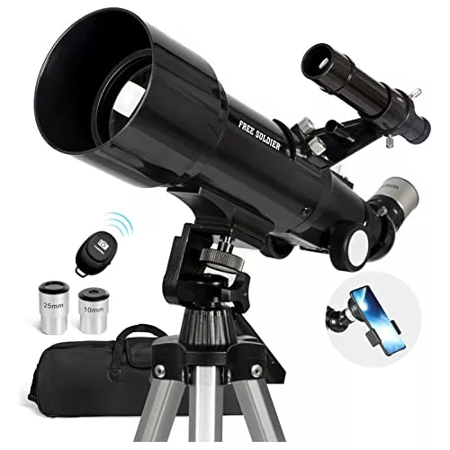 Telescopio para Principiantes y Ninos Telescopios Refractor Astronomico  Portatil