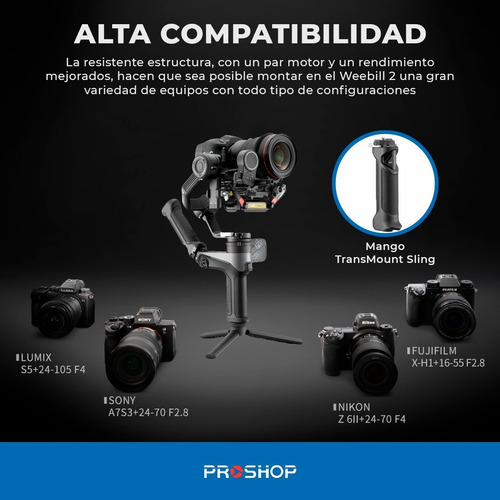 Imagen 2 de 10 de Gimbal Zhiyun Weebill 2 Pro Estabilizador Cámara 3 Axis !!